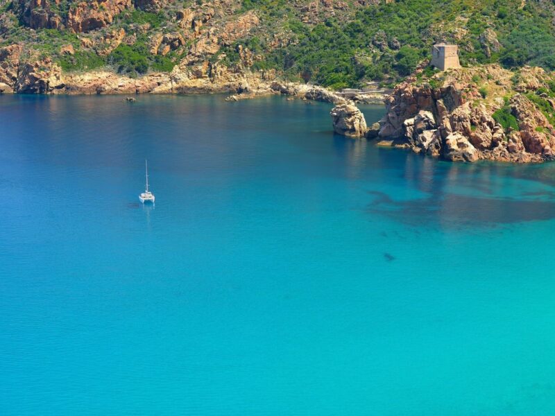 Calanques de Piana Corse croisiere catamaran